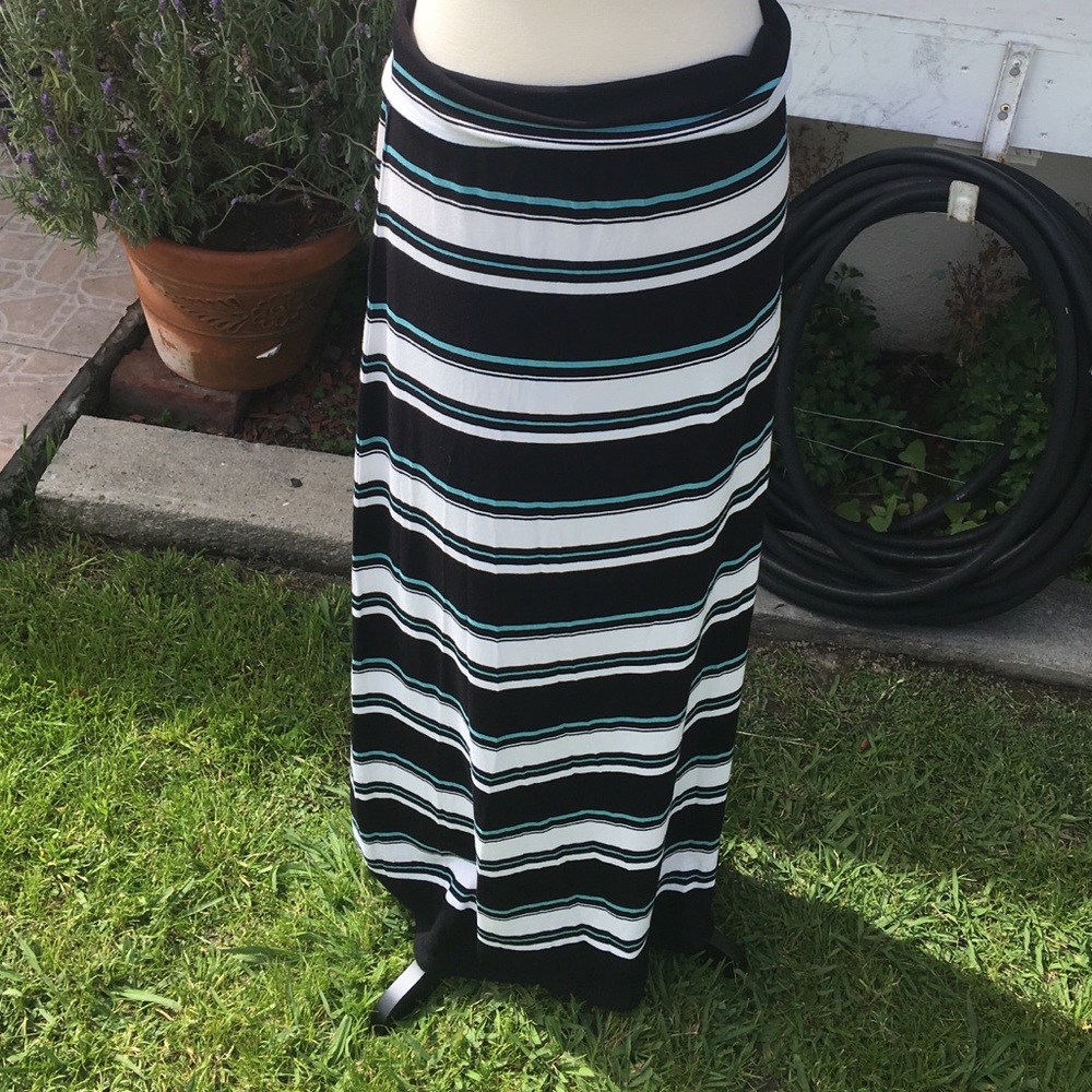 MAX Studio long stripped skirt